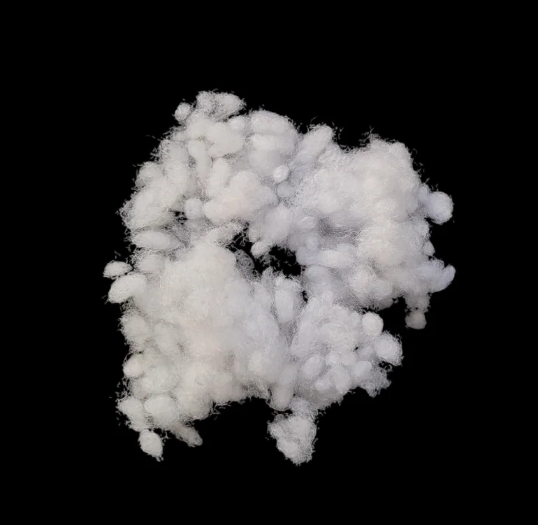 Good Quality Polyester Hollow Conjugated Fiber Peral Ball Recycled Grade Polyester Staple Fiber — product image 1