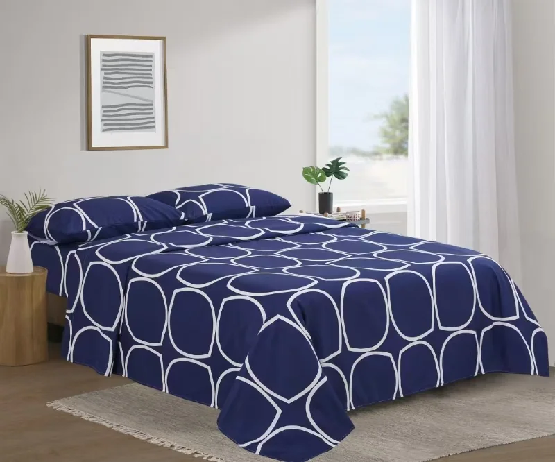 Printed Microfiber Bed Sheet Set — product image 4