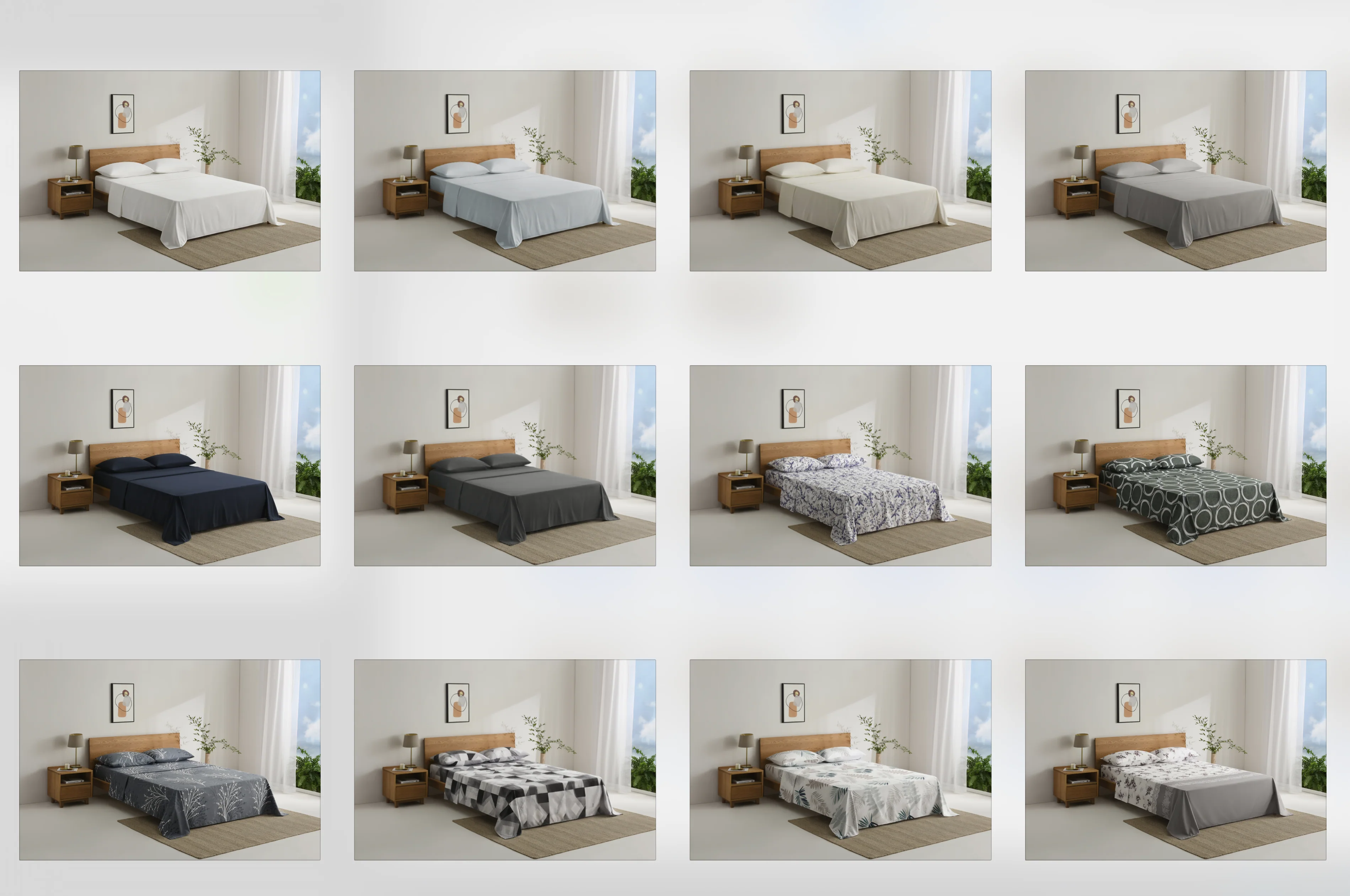 Printed Microfiber Bed Sheet Set — product image 2
