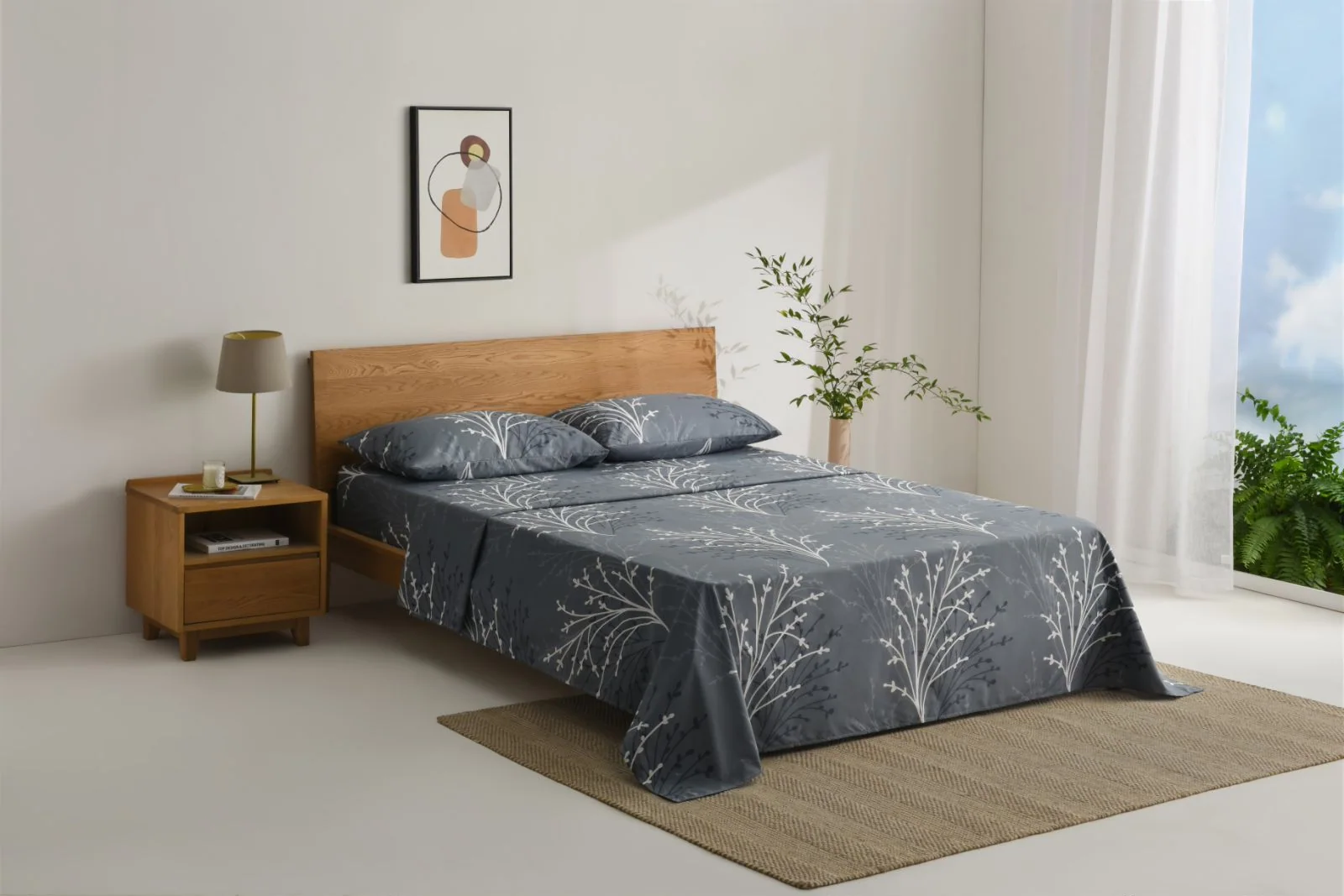 Printed Microfiber Bed Sheet Set — product image 6