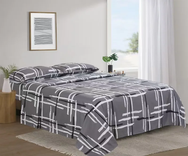 Printed Microfiber Bed Sheet Set — product image 5