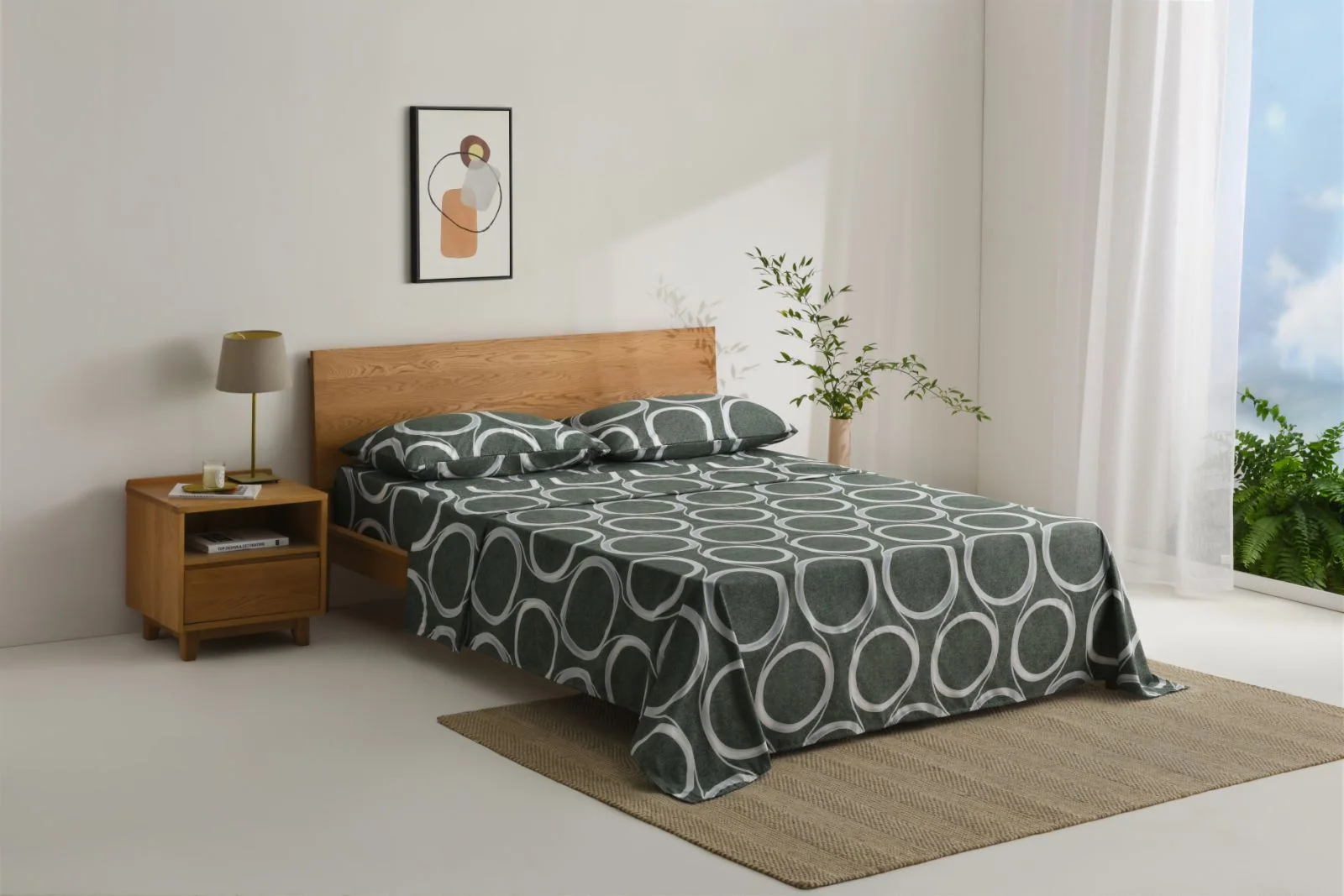 Printed Microfiber Bed Sheet Set — product image 7